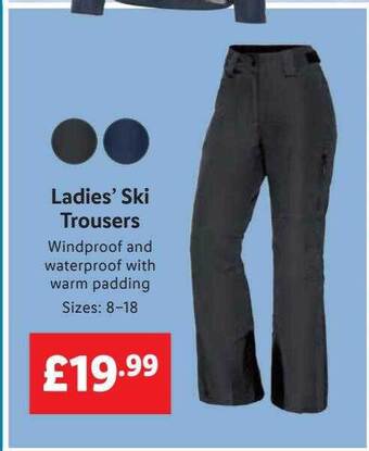 Lidl Ladies' ski trousers offer