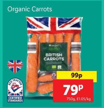 Lidl Organic carrots offer