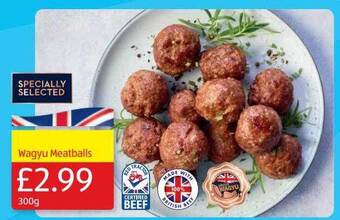 Aldi Wagyu meatballs offer