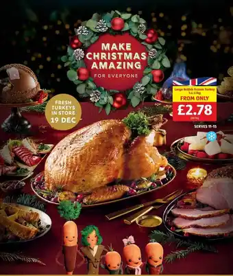 Aldi Large british frozen turkey offer