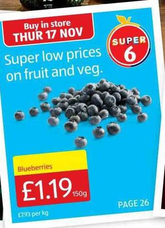Aldi Blueberries offer