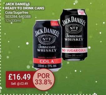 Bestway Jack daniels ready to drink cans offer