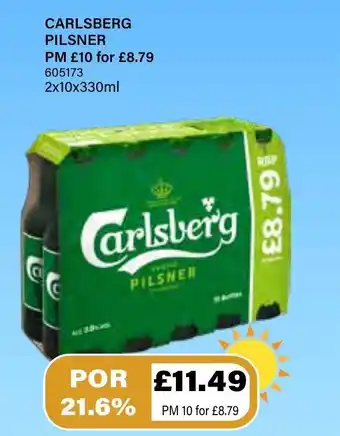 Bestway Carlsberg Pilsner 2x10x330ml offer