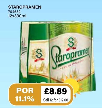 Bestway Staropramen 12x330ml offer