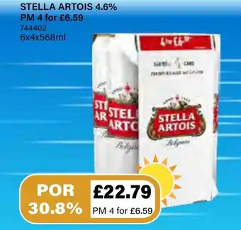 Bestway Stella Artois 4.6% 6x568ml offer