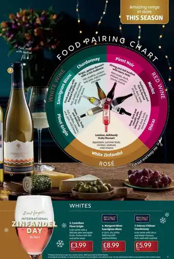 Aldi Castellore pinot grigio, margaret river sauvignon blanc, estevez chilean chardonnay offer