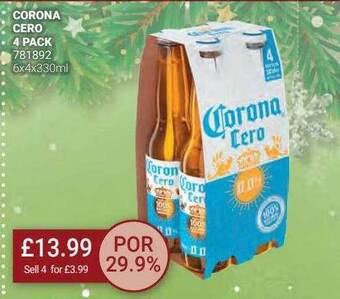 Bestway Corona cero 4 pack offer