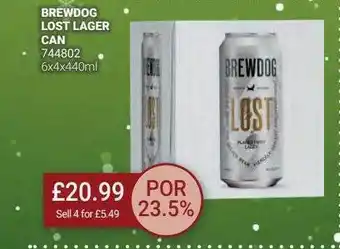 Bestway Brewdog lost lager can offer