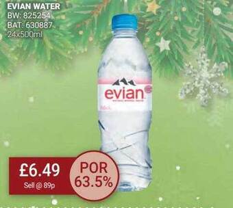 Bestway Evian water offer