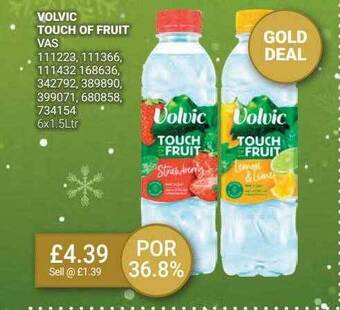 Bestway Volvic touch of fruit offer