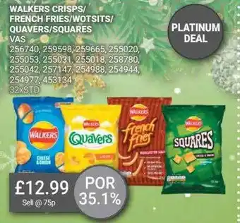 Bestway Walkers crisps-french fries-wotsits-quavers-squares offer