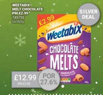 Bestway Weetabix melt chocolate offer