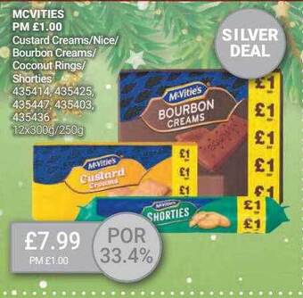 Bestway Mcvities custard creams-nice-bourbon creams-coconut rings-shorties offer