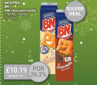 Bestway Mcvities bn milk chocolate-vanilla offer