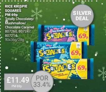 Bestway Rice krispie squares totally chocolatey-mashmallow-chocolate caramel offer