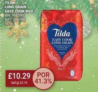 Bestway Tilda long grain easy cook rice offer