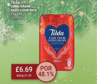 Bestway Tilda long grain easy cook rice offer