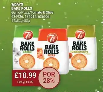 Bestway 7 days bake rolls offer