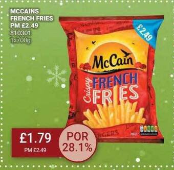 Bestway Mc cains french fries offer