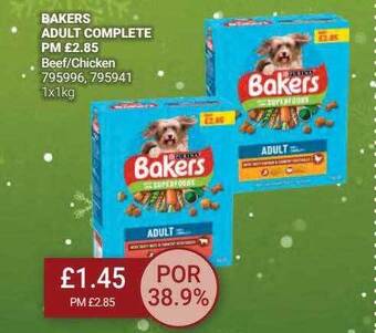 Bestway Bakers adult complete beef-chicken offer