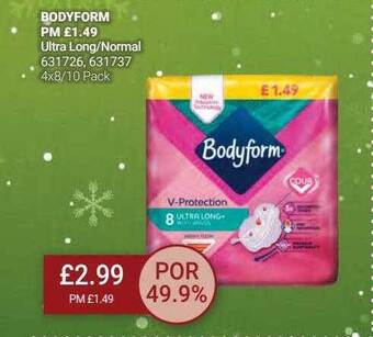 Bestway Bodyform ultra long-normal offer