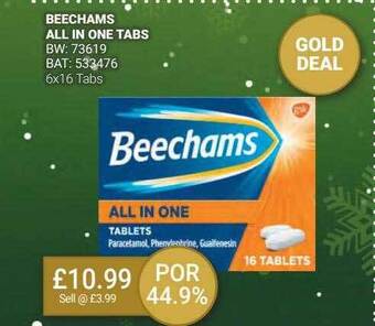 Bestway Beechams all in one tabs offer