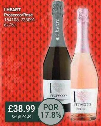 Bestway I heart prosecco-rose offer