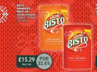 Bestway Bisto granules chicken-original offer