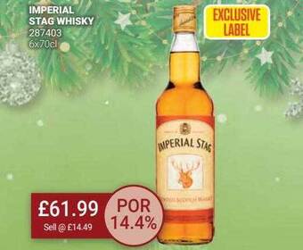 Bestway Imperial stag whisky offer
