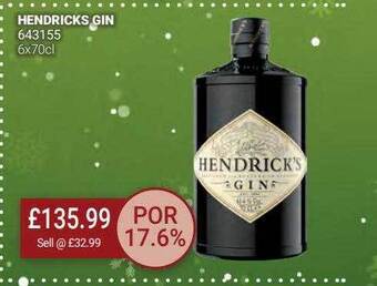 Bestway Hendricks gin offer