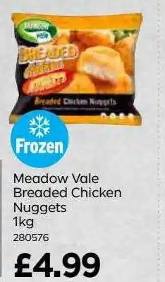 Meadow vale breaded chicken nuggets