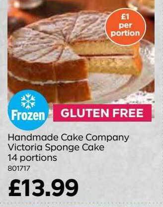 Bestway Handmade cake company victoria sponge cake 14 portions offer