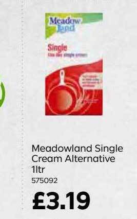 Bestway Meadowland single cream alternative 1ltr offer
