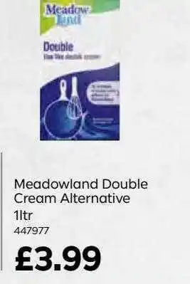 Bestway Meadowland double cream alternative 1 ltr offer