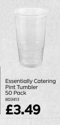 Bestway Essentially catering pint tumbler 50 pack offer