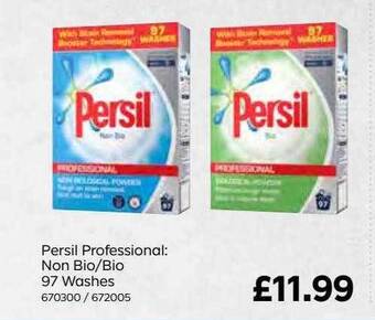 Bestway Persil professional : non bio-bio 97 washes offer