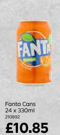 Bestway Fanta cans 24 x 330ml offer