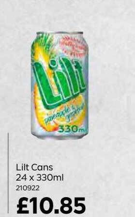 Bestway Lilt cans 24 x 330ml offer