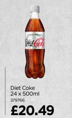 Bestway Diet coke 24 x 500ml offer
