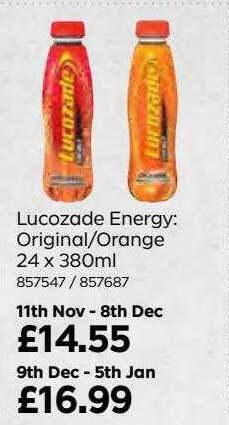 Bestway Lucozade energy : original-orange offer