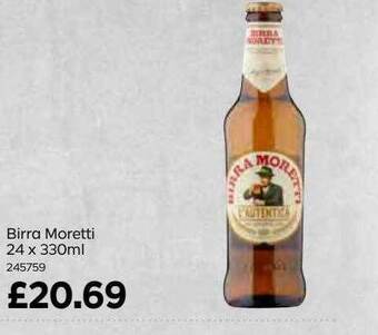 Bestway Birra moretti offer