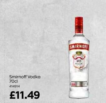 Bestway Smirnoff vodka offer
