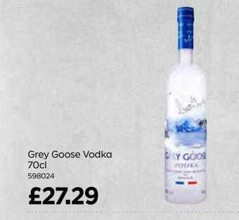 Bestway Grey goose vodka offer