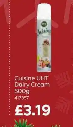 Bestway Cuisine uht dairy cream 500 g offer