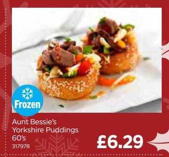 Bestway Aunt bessie's yorkshire puddings 60's offer