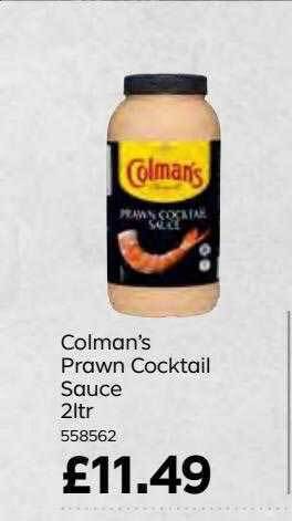 Bestway Colman's prawn cocktail sauce offer