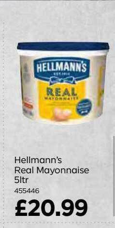 Bestway Hellmann's real mayonnaise offer