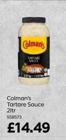 Bestway Colman's tartare sauce offer