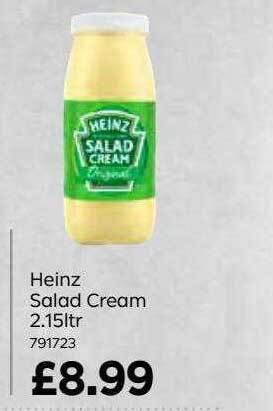 Bestway Heinz salad cream offer