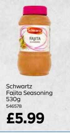 Bestway Schwartz fajita seasoning offer